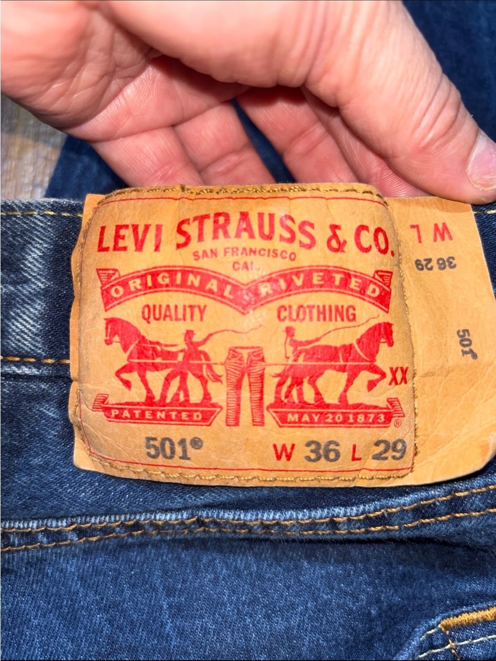 Vintage 1971 Levi’s 501 Original Fit, Men’s size 36x29 - Picture 2 of 7